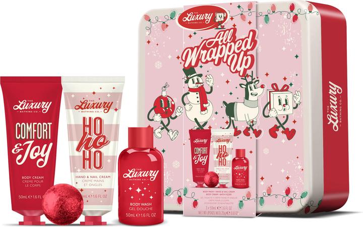 Produktbild Grace Cole Körperpflege-Geschenkset in einer Dose - Weihnachtssüssigkeiten Kakao & Vanille 4 Stück (Körperpflegeset)