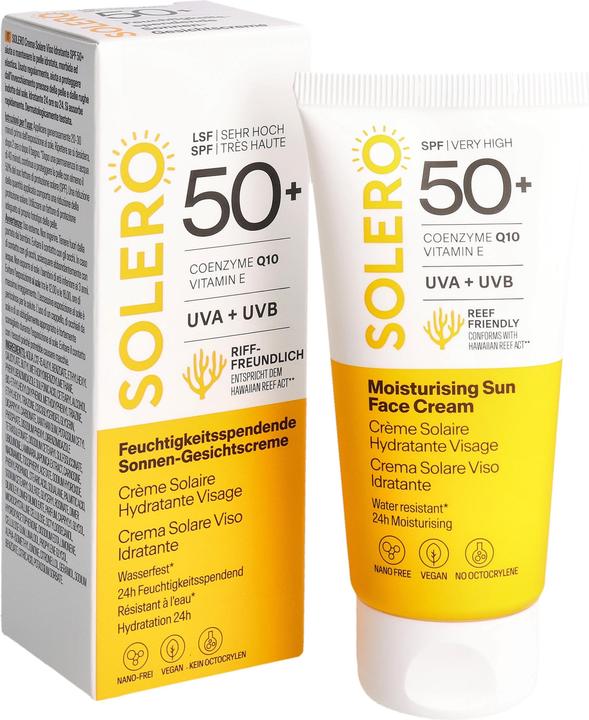 Image du produit Solero Sonnen Gesichtscr feu SPF50+ 50ml (Crème solaire visage, SPF 50+, 50 ml)