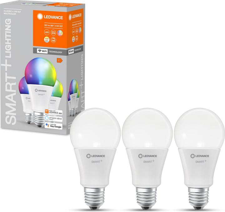 Actual product image Ledvance Smart Classic 100 (E27, 14 W, 1521 lm, 3 x, F)