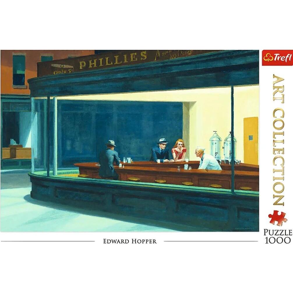 Thumbnail - Trefl Edward Hopper Puzzle 1000 Teile Art Collection Night (1000 Teile)
