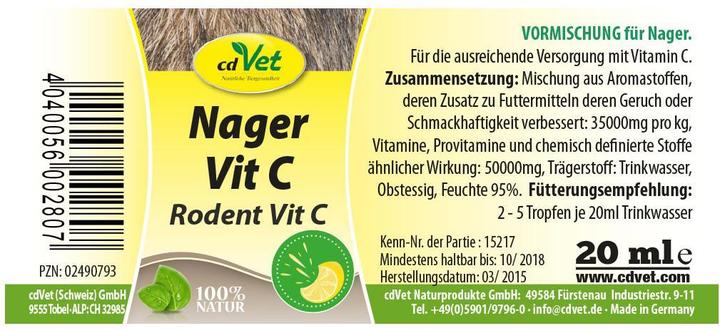 Produktbild cdVet Nager Vit C (1 Stk., 0.12 kg)