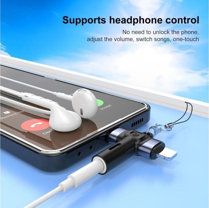 Immagine prodotto PowerGuard CrossAdapter adattatore da USB-C e Lightning a jack da 3,5 mm (Lightning, USB tipo C, Jack da 3.5mm)