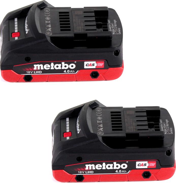 Actual product image Metabo AG 18 Battery blower 18 V + 2x LiHD battery 4.0 Ah + charger (Rechargeable battery operated, Leaf vacuums)
