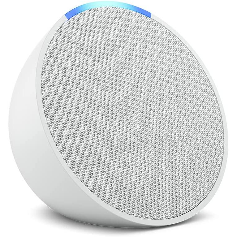 Amazon Echo Pop (Amazon Alexa), Smart Speaker, Weiss