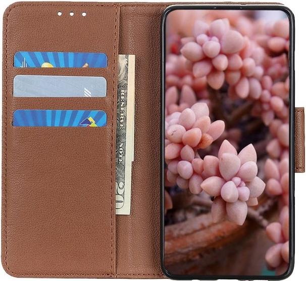 Actual product image MU Classic Litchi Leather Bookcover Series (Motorola Edge)