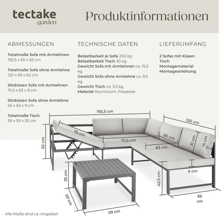 Actual product image tectake Faro (59 cm)