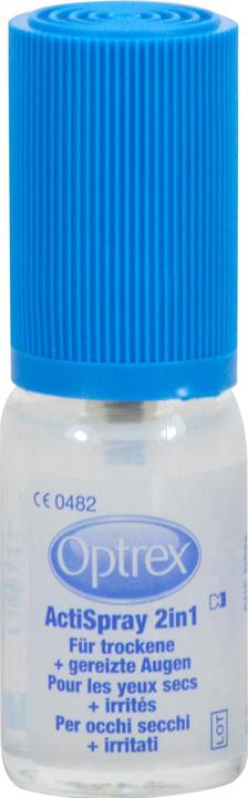 Produktbild Optrex ActiSpray 2in1 für trockene + gereizte Augen, 10 ml Lösung (10 ml, Optrex ActiSpray 2in1 für trockene + gereizte Augen, 10 ml Lösung)