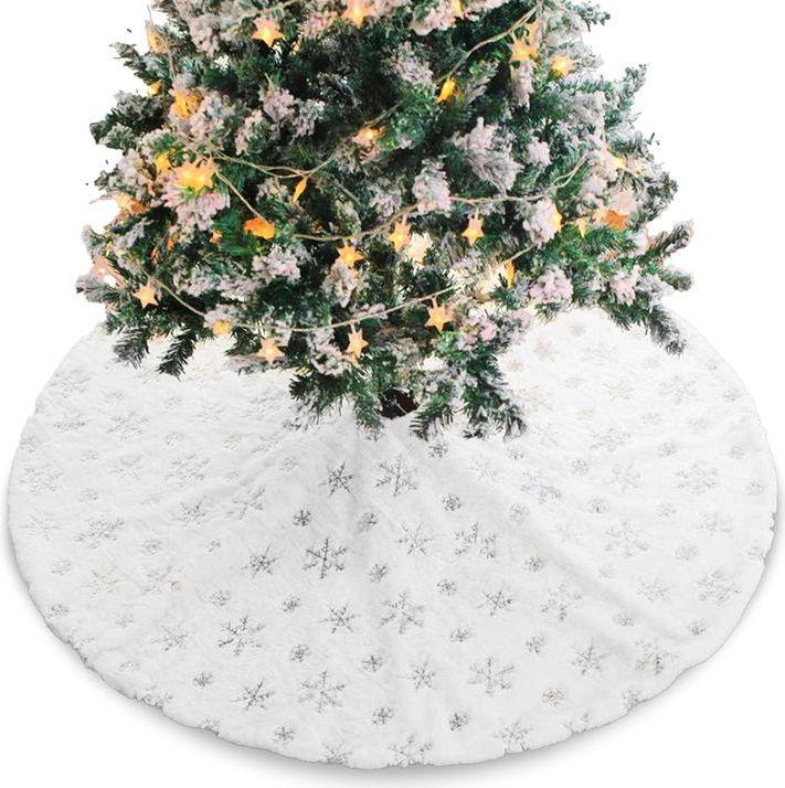 Hermex Weihnachtsbaumdecke Christbaum-Rock Baumrock-Matte Tannenbaum-Teppich