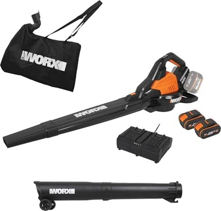 Actual product image Worx 3in1 battery blower (Rechargeable battery operated, Leaf vacuums, Leaf blower, Vacuum cleaners & blowers)
