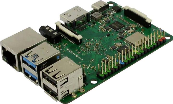 Produktbild Allnet Rock Pi 4 Model B 4GB V1.4 mit Dualband 2.4/5GHz WLAN/Bluetooth 5.0 UFL