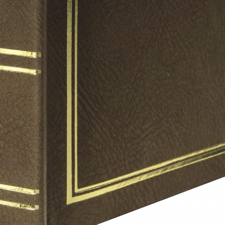 Image du produit Hama Album Jumbo London, 30x30 cm, 80 pages blanches, marron (10 x 15 cm)