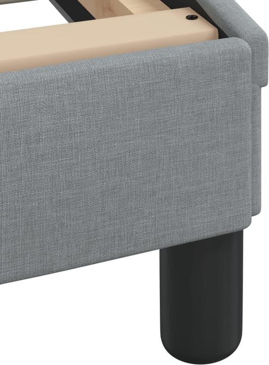 Actual product image vidaXL Bed frame with fabric headboard (140 x 190 cm)