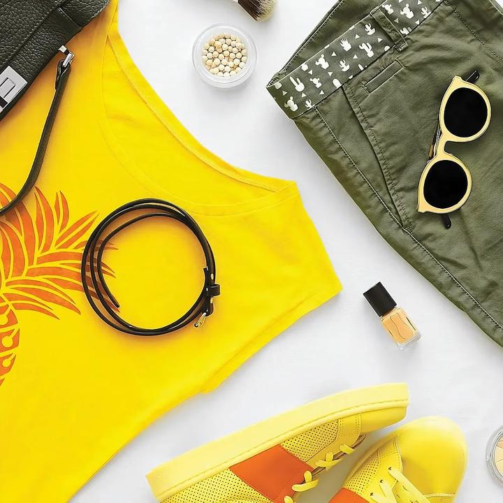 Actual product image Aladine Textilschablone Ananas