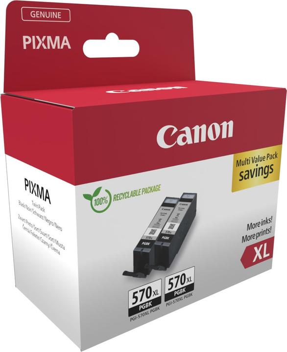 Produktbild Canon PGI-570XL Ink Cartridge BK TWIN (BK)