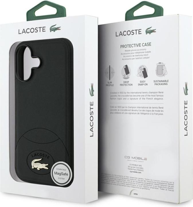 Productafbeelding Lacoste - Hardcase Bliss MagSafe (LCHMP17SPBLK) - iPhone 17 - Black (Apple iPhone 17)