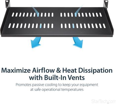 Actual product image StarTech Server Rack Shelf Vented 1u St