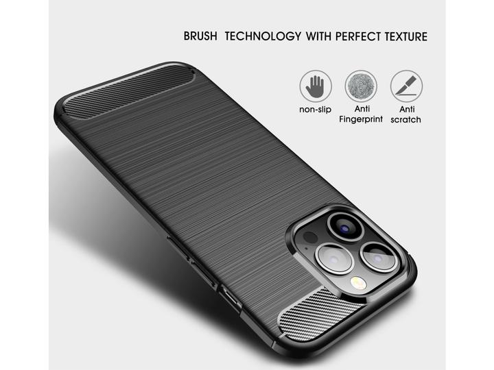 Produktbild Screenguard Carbon Brushed Soft TPU Case (Apple iPhone 14 Pro)