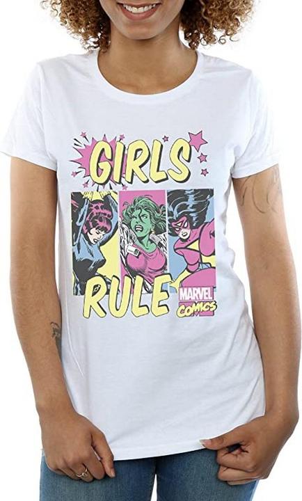 Actual product image Girls Rule Cotton T-Shirt (128)