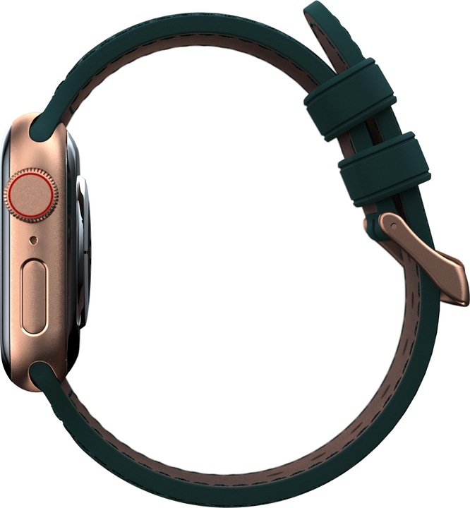 Actual product image Njord Jord Watch Strap For (44 mm, 45 mm, Vegan Leather, Salmon leather, Stainless steel fastener, Apple Watch)