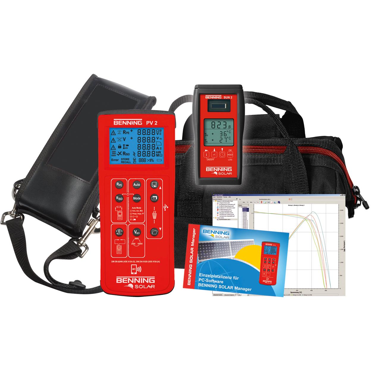 Benning, Multimeter, PV2 Set (CAT III 300V, CAT I)