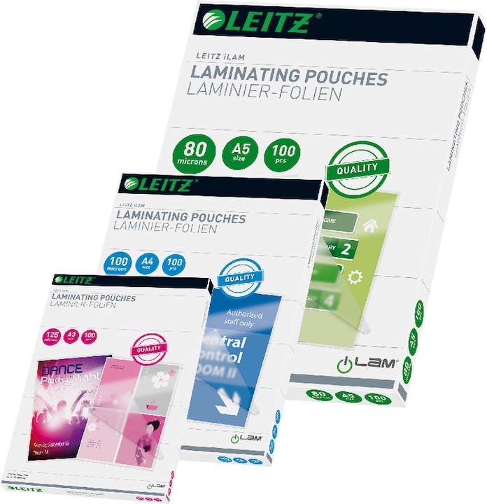 Produktbild Leitz Heisslaminierfolien (A4, 100 Stück, 175 µm)