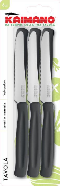 Actual product image Kaimano Toothed blade table knife, 6 pieces