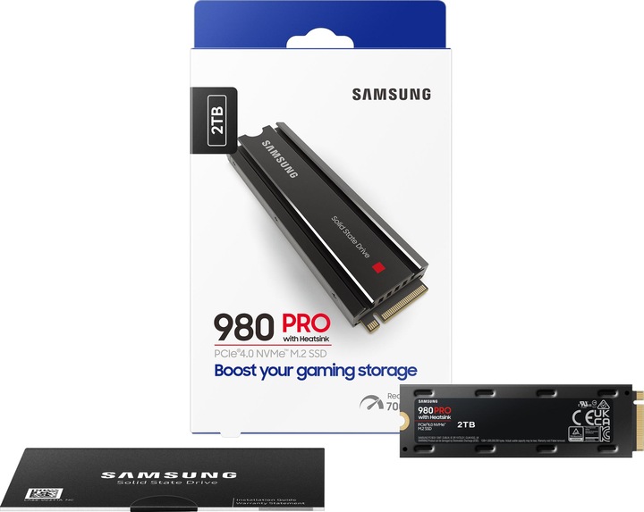 Image du produit Samsung 980 Pro avec Heatsink (2000 Go, M.2 2280)