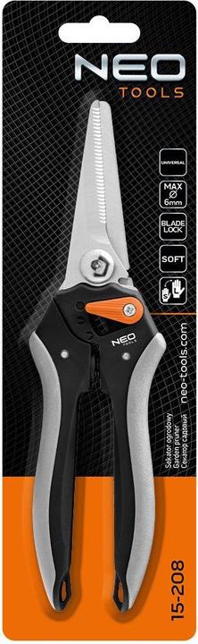 Produktbild Neo Tools Universal secateurs 210 mm, range up to 6 mm, adjustable distance