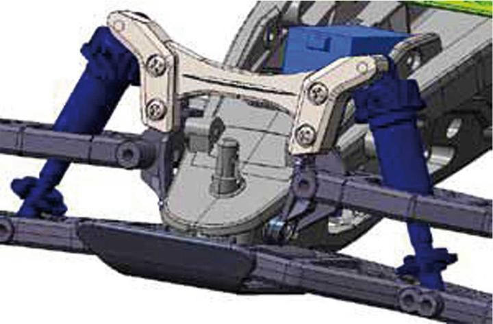 Produktbild Tamiya DT-03 Dämpferbrücke vorn carbon verst.