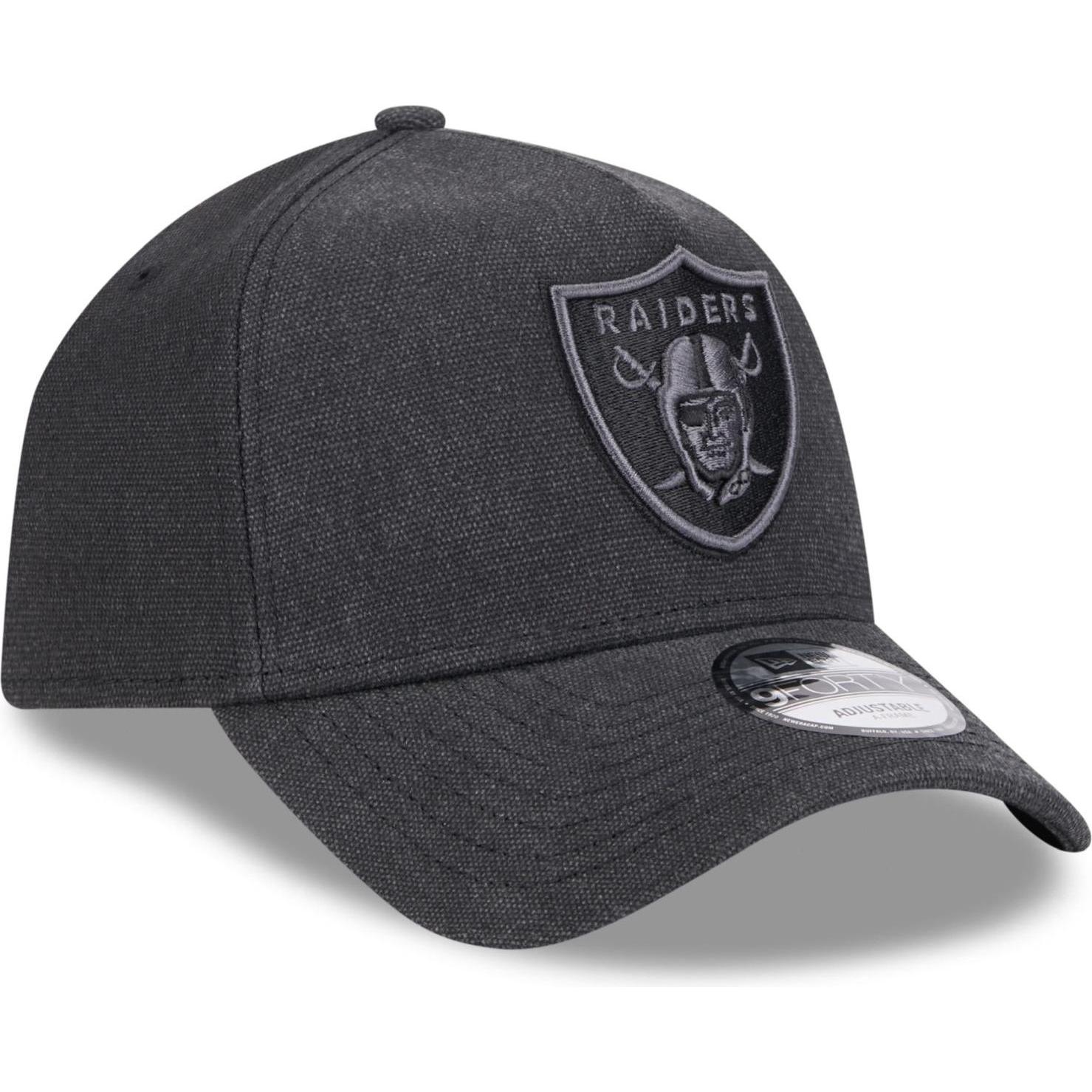New Era, Herren, Cap, A-Frame Trucker Leinen Cap Las Vegas Raiders schwarz, Schwarz, (One Size)