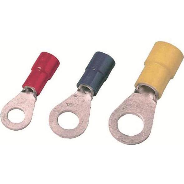Intercable, Kabelverbindung, Quetschkabelschuh ICIQ18 DIN46237 0,5-1qmm M8 rot