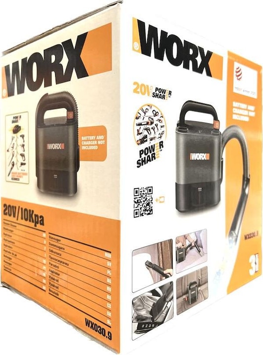 Actual product image Worx Cube Vac 20V WX030.9