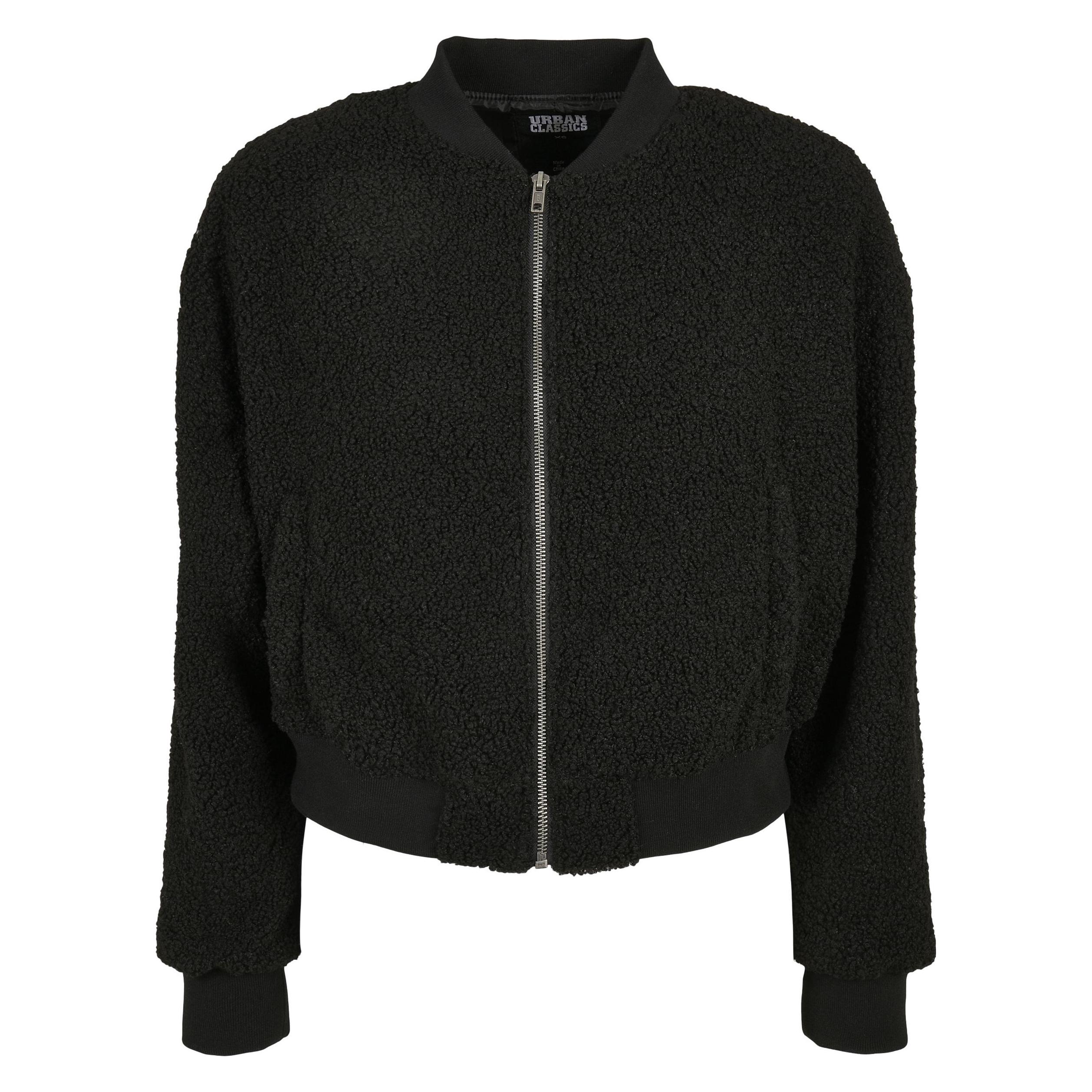 Urban Classics, Damen, Leichte Jacken, Ladies Oversized Sherpa Bomber Jacket, Schwarz, (4XL)