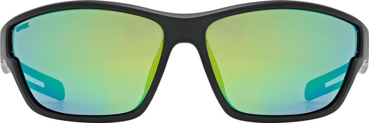 Actual product image Uvex Sports sportstyle 806 (Black Matt (Green), Mirror Green)