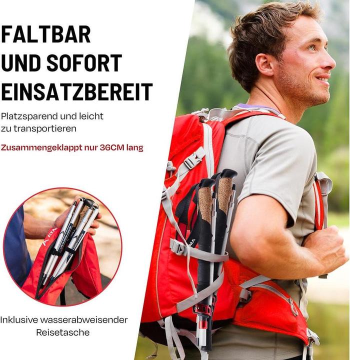 Produktbild Atacama Teleskop Wanderstöcke, Flip Lock 110-135 cm