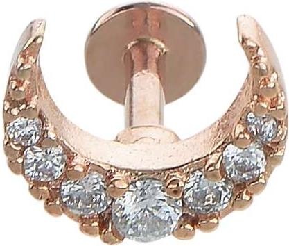 Produktbild Bijouteria Ohrpiercing (Chirurgenstahl 316L, Kristall, PVD Beschichtung (goldfarbig))
