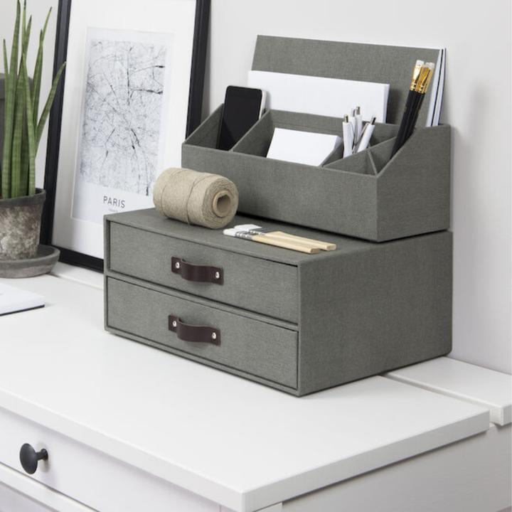 Produktbild Bigso BIRGER Schubladenbox 2 Fächer Canvas (A4)