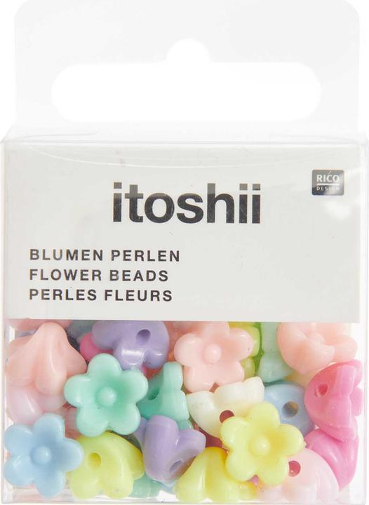 Immagine prodotto Rico Perline a fiore, pastello 10 x7 mm, 40 pezzi.
