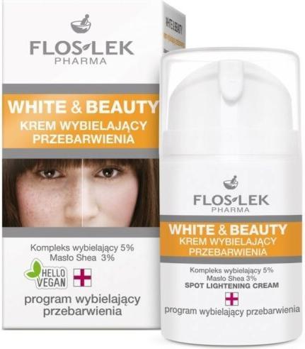 Actual product image FlosLek Pharma FLOSLEK Pharma White & Beauty Spot Lightening Cream krem wybielający przebarwienia 50ml (50 ml)