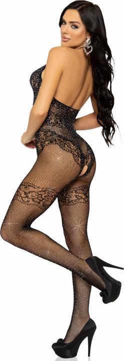 Produktbild Leg Avenue Nahtlose Fishnet-Bodystocking Einheitsgr?Sse - Schwarz (One Size)