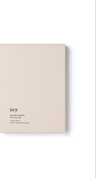Actual product image 107 Beauty Avocado cuddle sheet mask