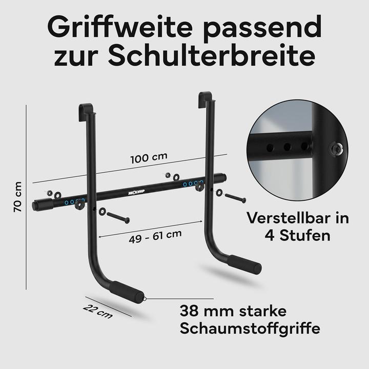 Actual product image Neolymp Dip Bar Adapter für Klimmzugstange