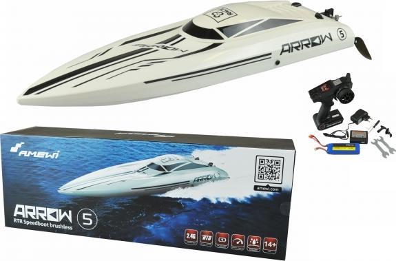 Actual product image Amewi Arrow 5 Mono Electric Brushless Racing Boat 3S RTR
