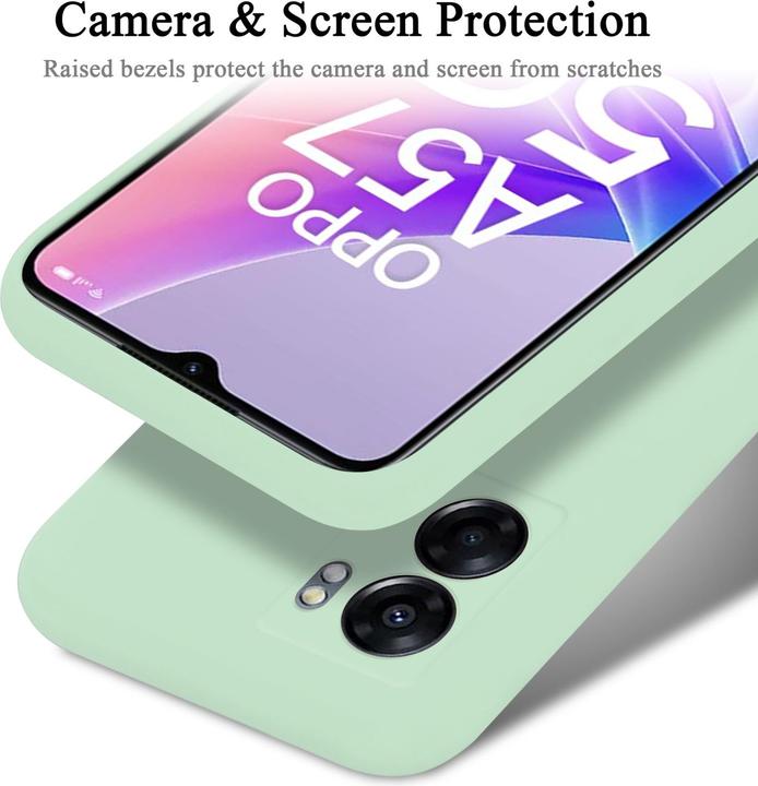 Actual product image Cadorabo TPU Liquid Silicone Case Cover for Oppo A57 5G / A77 5G / Realme V23 (Oppo A57 5G, Oppo A77 5G, Realme V23 5G)