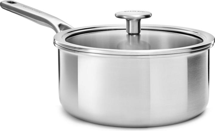 Produktbild KitchenAid 3PLY Cvd Saucepan 20cm / 3.11L Uncoated (20 cm, Stielkasserolle, Edelstahl)