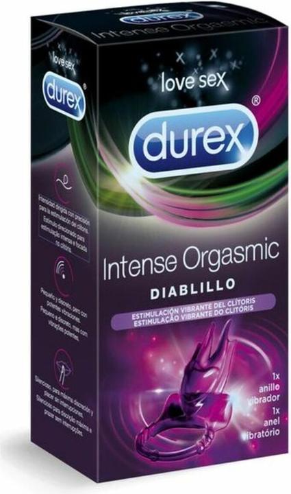 Actual product image Durex Vibrating Penis Ring Intense Diablillo