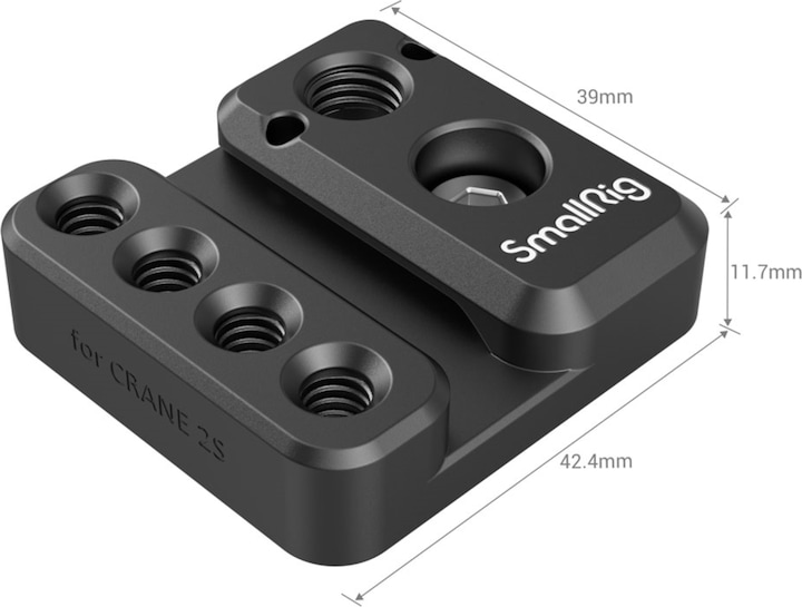 Image du produit SmallRig Plaque de montage latérale pour le stabilisateur portable ZHIYUN CRANE 2S 2995 (Support de montage)