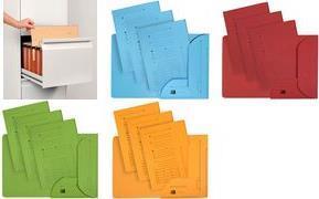 Produktbild Elba ULTIMATE Einstellmappe mit 2 Klappen, DIN A4, blau aus 240 g/qm starkem CANSON Karton, Klappen vorge (A4, 25 x)