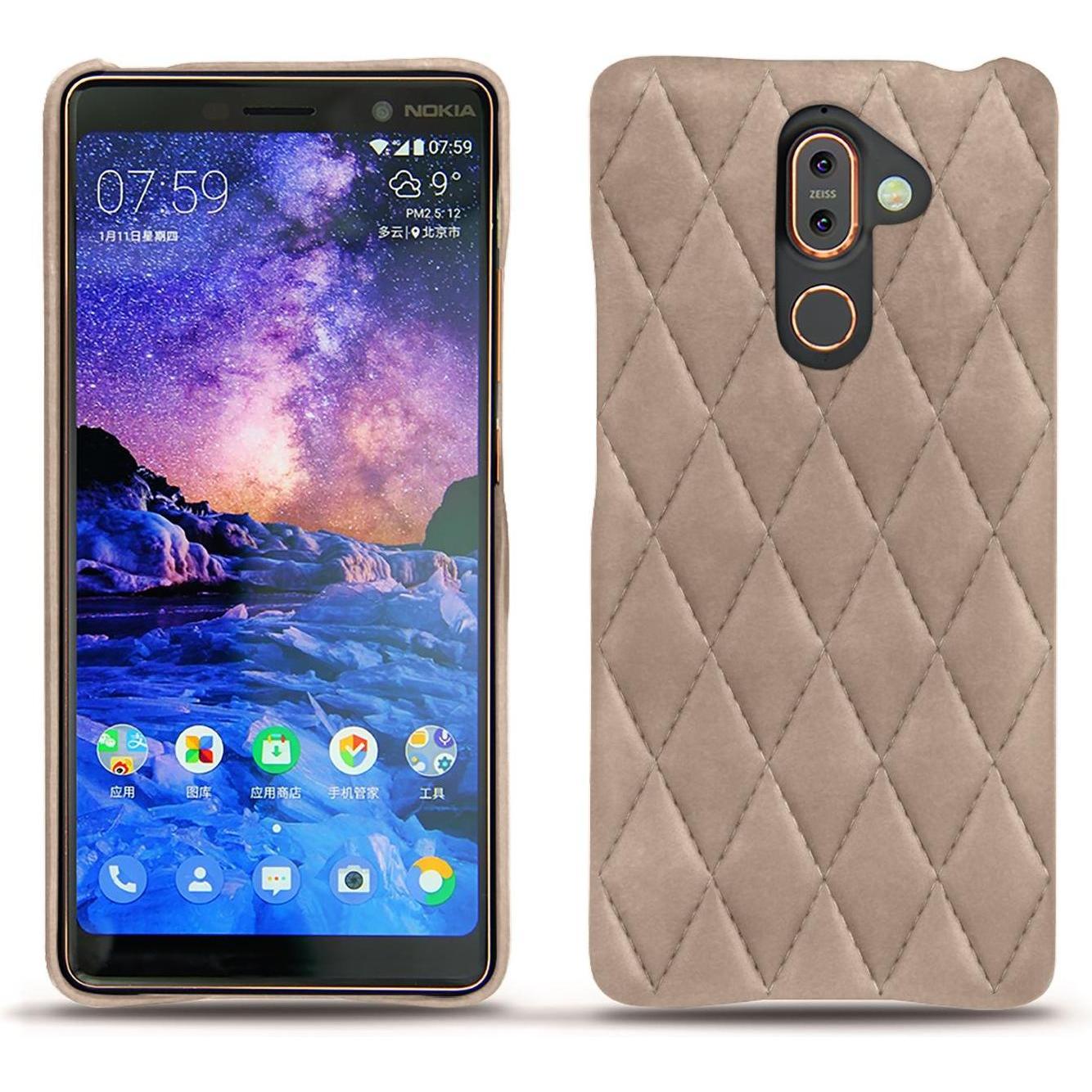 Noreve Lederschutzhülle (Apple iPhone 7 Plus), Smartphone Hülle, Beige