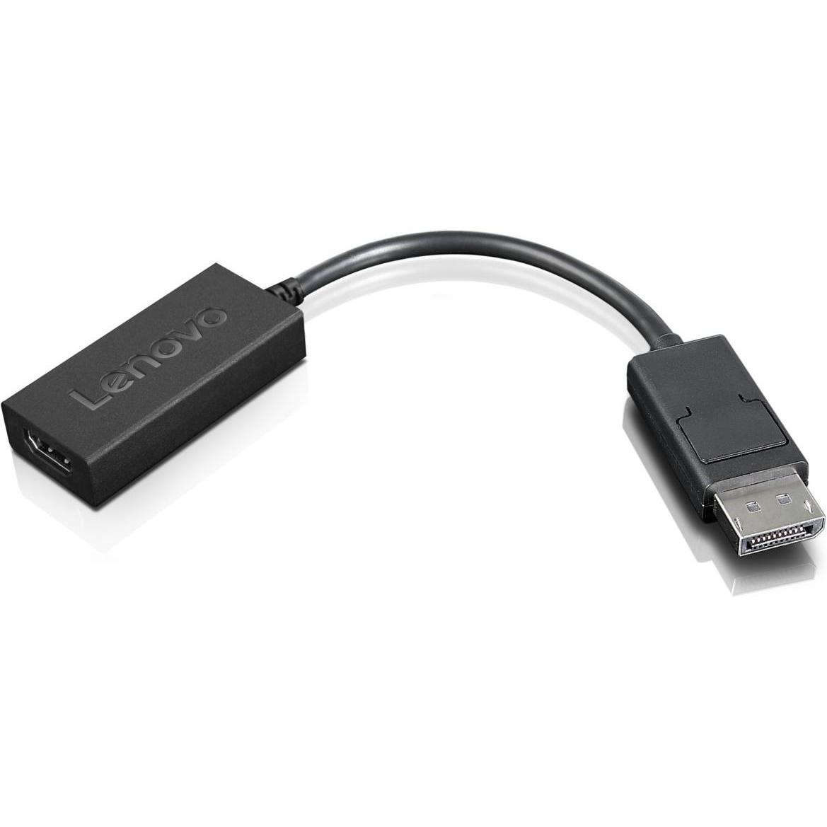 Lenovo DP zu (HDMI, 22.50 cm), Data + Video Adapter, Schwarz